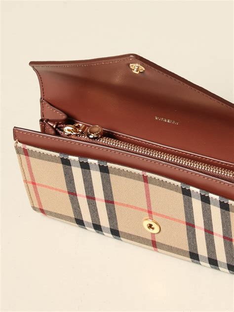 burberry check canvas wallet|burberry continental wallet.